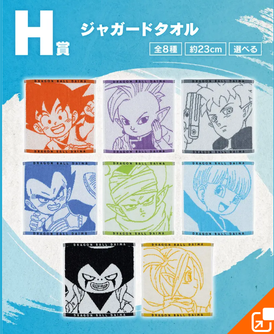 H賞 毛巾 (全8種隨機出貨)